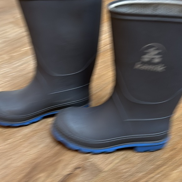 Kamik Grey/Blue Rain Boots Sz 12 - Picture 3 of 5